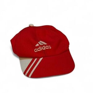 Adidas Red and White Cap